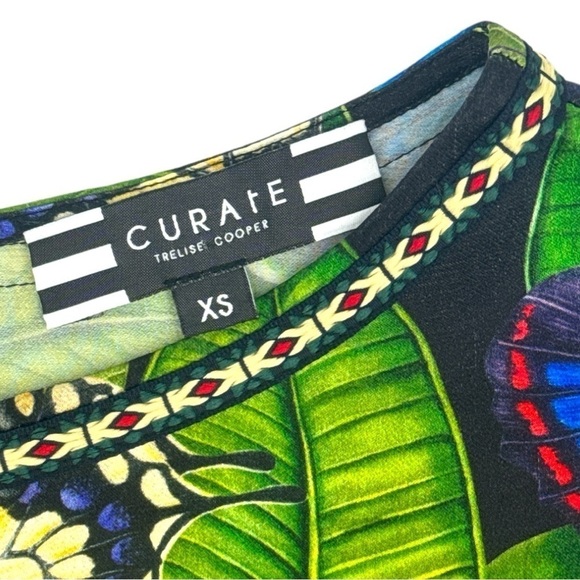 Curate by Trelise Cooper Wearable Art Butterfly Tunic Dress -Green - Size XS - Picture 4 of 9